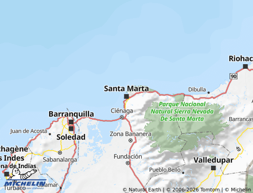 Mappa MICHELIN Magdalena - ViaMichelin