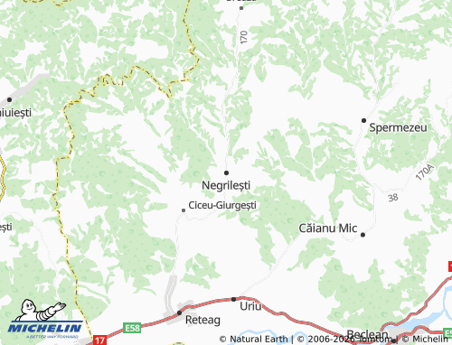 Mappa MICHELIN Negrilești - ViaMichelin
