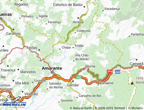 MICHELIN Ribeira map - ViaMichelin