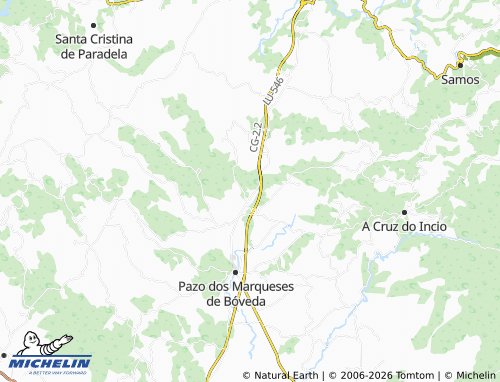 MICHELIN-Landkarte O Gruñedo - ViaMichelin