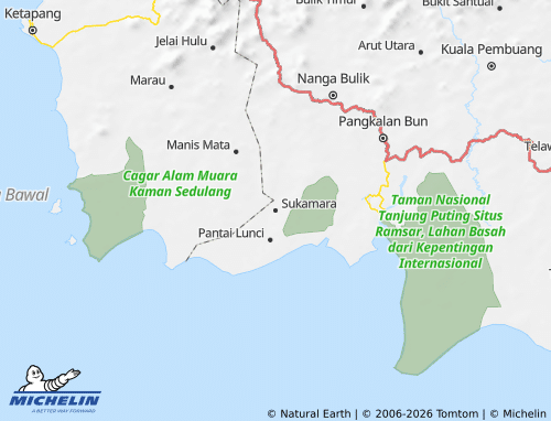 MICHELIN Sukamara map - ViaMichelin