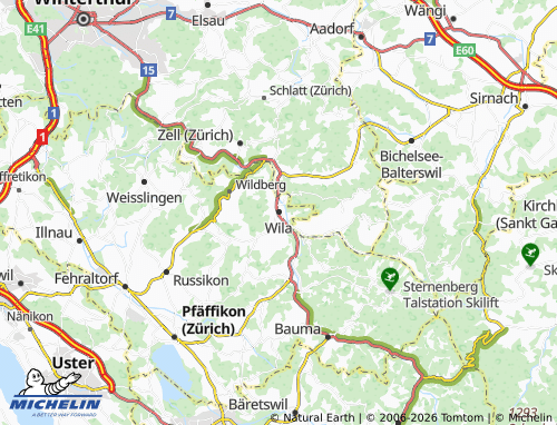 MICHELIN-Landkarte Wila - ViaMichelin