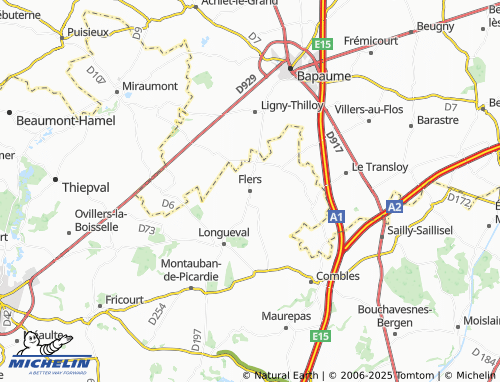 MICHELIN Flers map - ViaMichelin