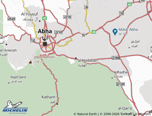 MICHELIN-Landkarte al-Hadabah - ViaMichelin