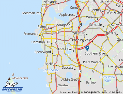 Mapa MICHELIN Coolbellup - ViaMichelin