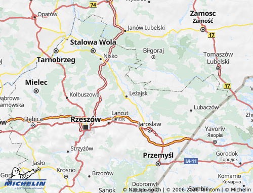 Carte MICHELIN Leżajski - ViaMichelin