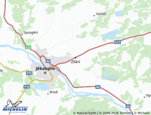 Mapa MICHELIN Zīlāni - ViaMichelin
