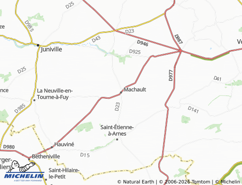 Mappa MICHELIN Machault - ViaMichelin