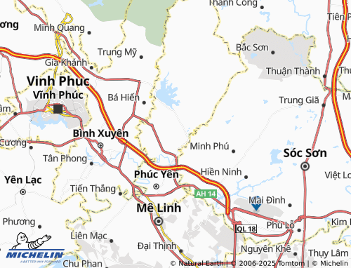 MICHELIN Xuân Hòa map - ViaMichelin