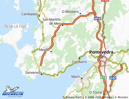Carte MICHELIN O Busto - ViaMichelin