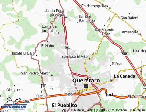 MICHELIN Misión Guadalupe map - ViaMichelin