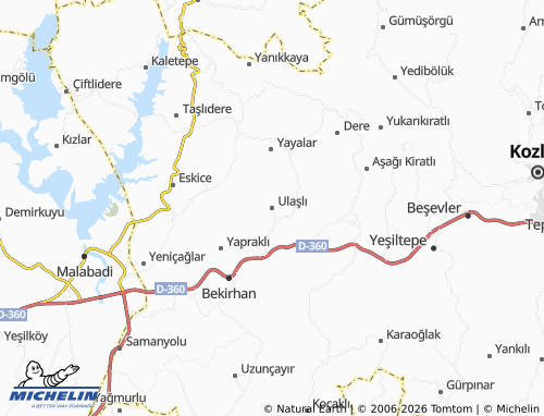 Mappa MICHELIN Ulaşlı - ViaMichelin