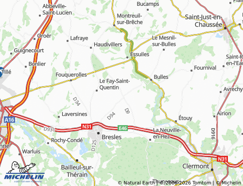 Carte MICHELIN Rémérangles - ViaMichelin