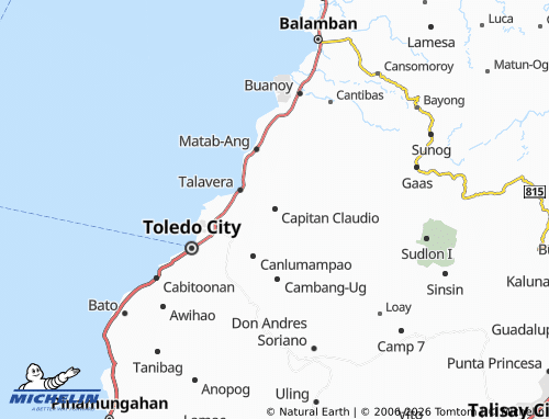 MICHELIN Capitan Claudio map - ViaMichelin