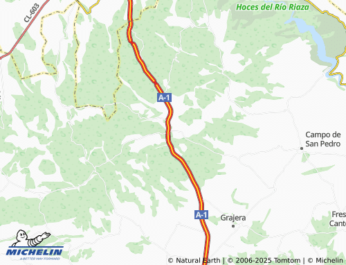 MICHELIN Carabias map - ViaMichelin