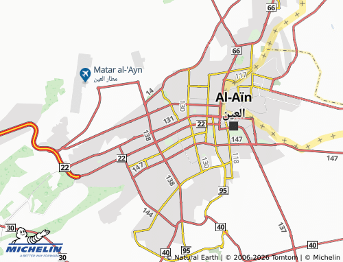 MICHELIN Oud Bin Sag-han map - ViaMichelin