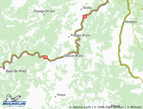 MICHELIN Sub Piatră map - ViaMichelin