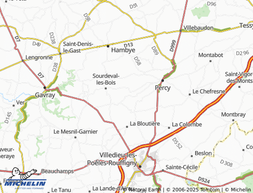 Mappa MICHELIN Hamel-aux-Hervy - ViaMichelin