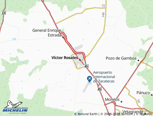 MICHELIN Santa Lucía map - ViaMichelin