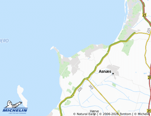 Mappa MICHELIN Skamlebæk Strand - ViaMichelin