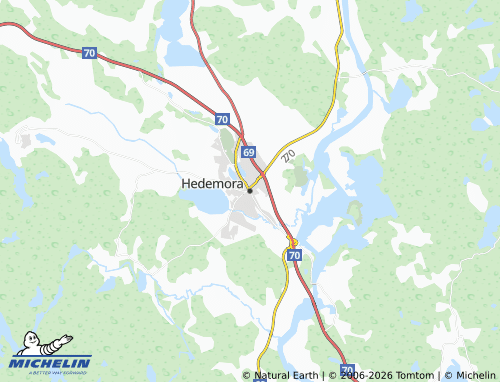 Carte MICHELIN Hedemora - ViaMichelin