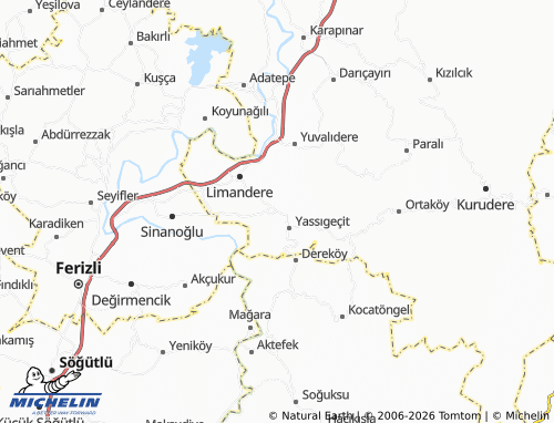 Mappa MICHELIN Subatağı - ViaMichelin