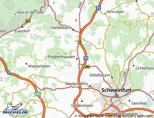 Mappa MICHELIN Poppenhausen - ViaMichelin