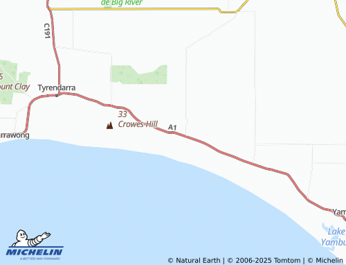MICHELIN Tyrendarra East map - ViaMichelin