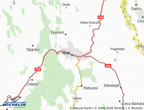 MICHELIN-Landkarte Huși - ViaMichelin