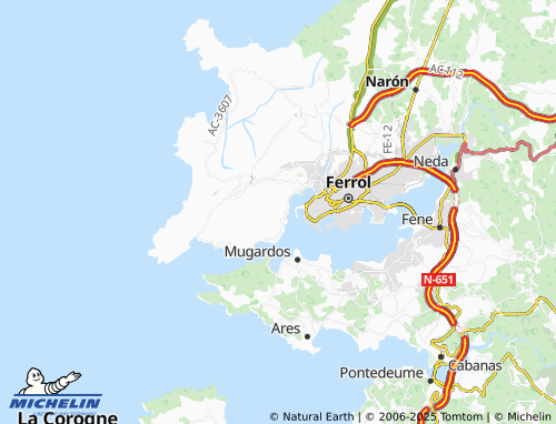 MICHELIN A Graña (Santa Rosa de Viterbo) map - ViaMichelin
