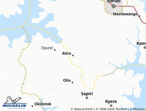 MICHELIN Atira map - ViaMichelin