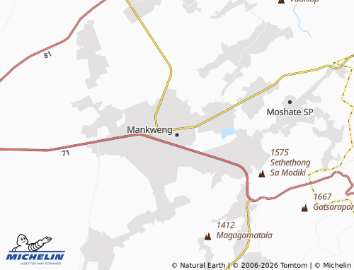 MICHELIN-Landkarte Mankweng - ViaMichelin