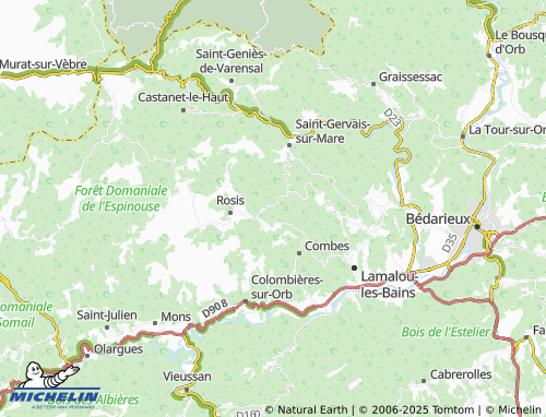 MICHELIN Senas map - ViaMichelin