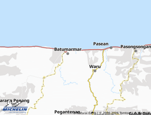 MICHELIN Lesong Daja map - ViaMichelin