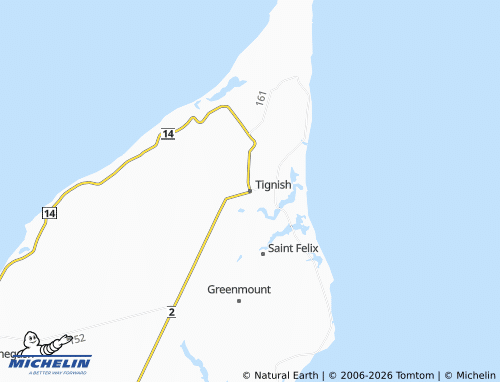 Kaart MICHELIN Tignish - ViaMichelin