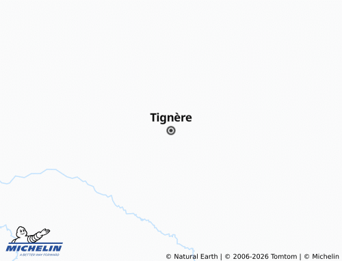 MICHELIN Tignère map - ViaMichelin