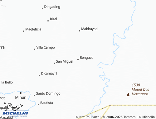 Mappa MICHELIN Benguet - ViaMichelin