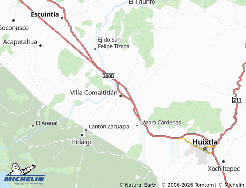 MICHELIN-Landkarte Nueva Villa Comaltitlán - ViaMichelin