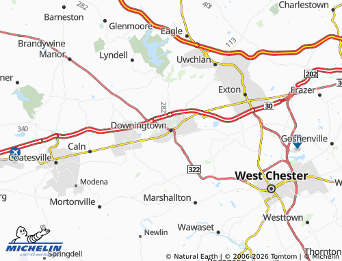Carte MICHELIN Downingtown - ViaMichelin