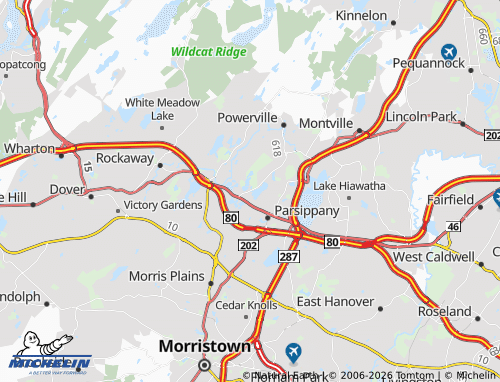 Mappa MICHELIN Mountain Lakes - ViaMichelin