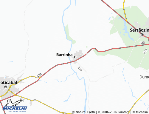 Mapa MICHELIN Barrinha - ViaMichelin