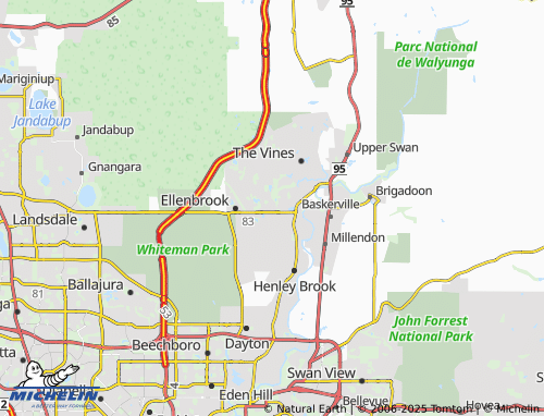 MICHELIN Aveley map - ViaMichelin