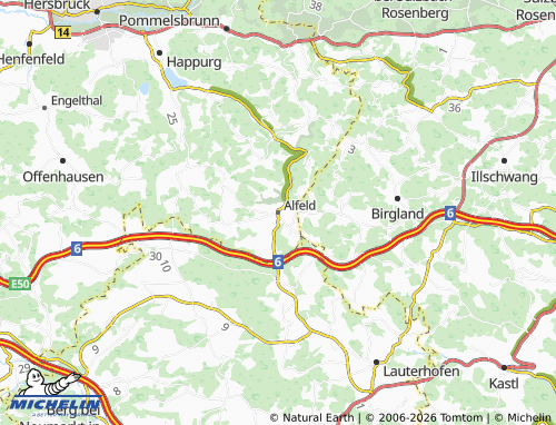 Mappa MICHELIN Alfeld - ViaMichelin