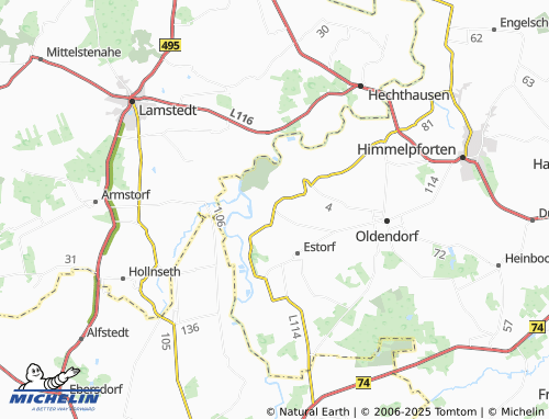 MICHELIN Brobergen map - ViaMichelin
