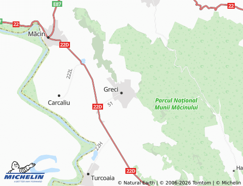 MICHELIN-Landkarte Greci - ViaMichelin