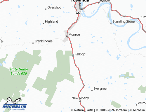 Mappa MICHELIN Kellogg - ViaMichelin