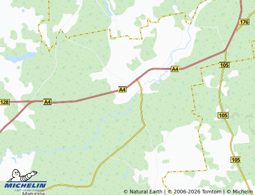 MICHELIN Paklėštarė map - ViaMichelin