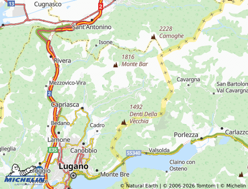 MICHELIN-Landkarte Curtina - ViaMichelin