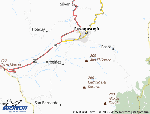 MICHELIN Bochica map - ViaMichelin
