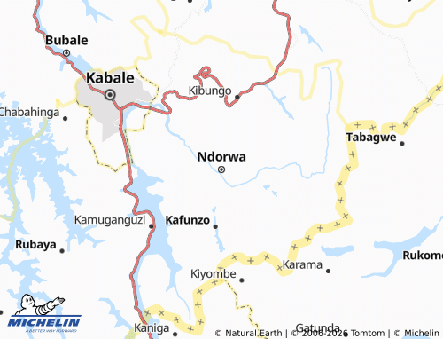 Mappa MICHELIN Ndorwa - ViaMichelin
